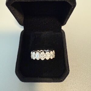 18kt White Gold 7.57 carat Natural Diamonds Eternity Band
